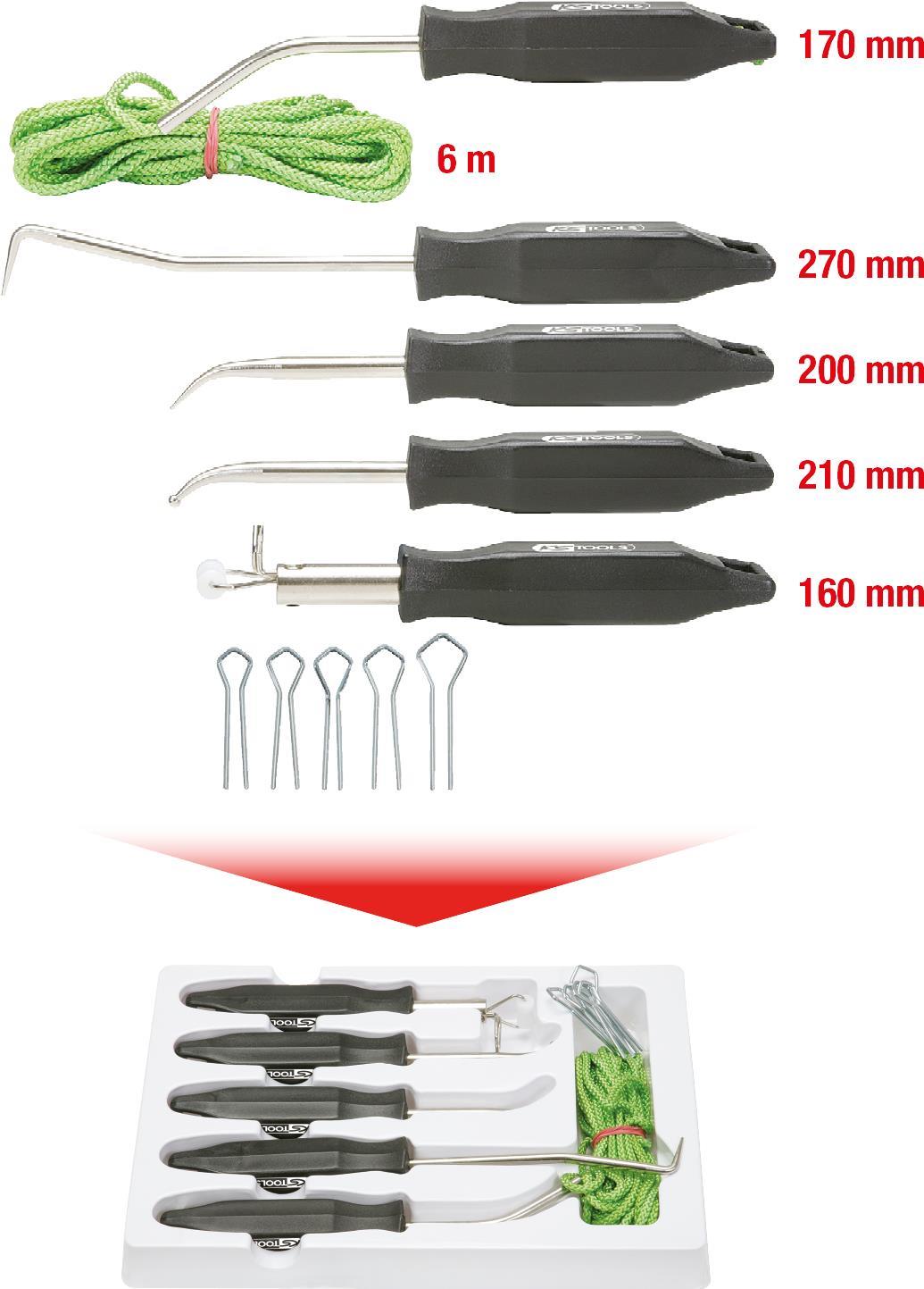 KS TOOLS windshield assembly set. 5-pc. (1402240)