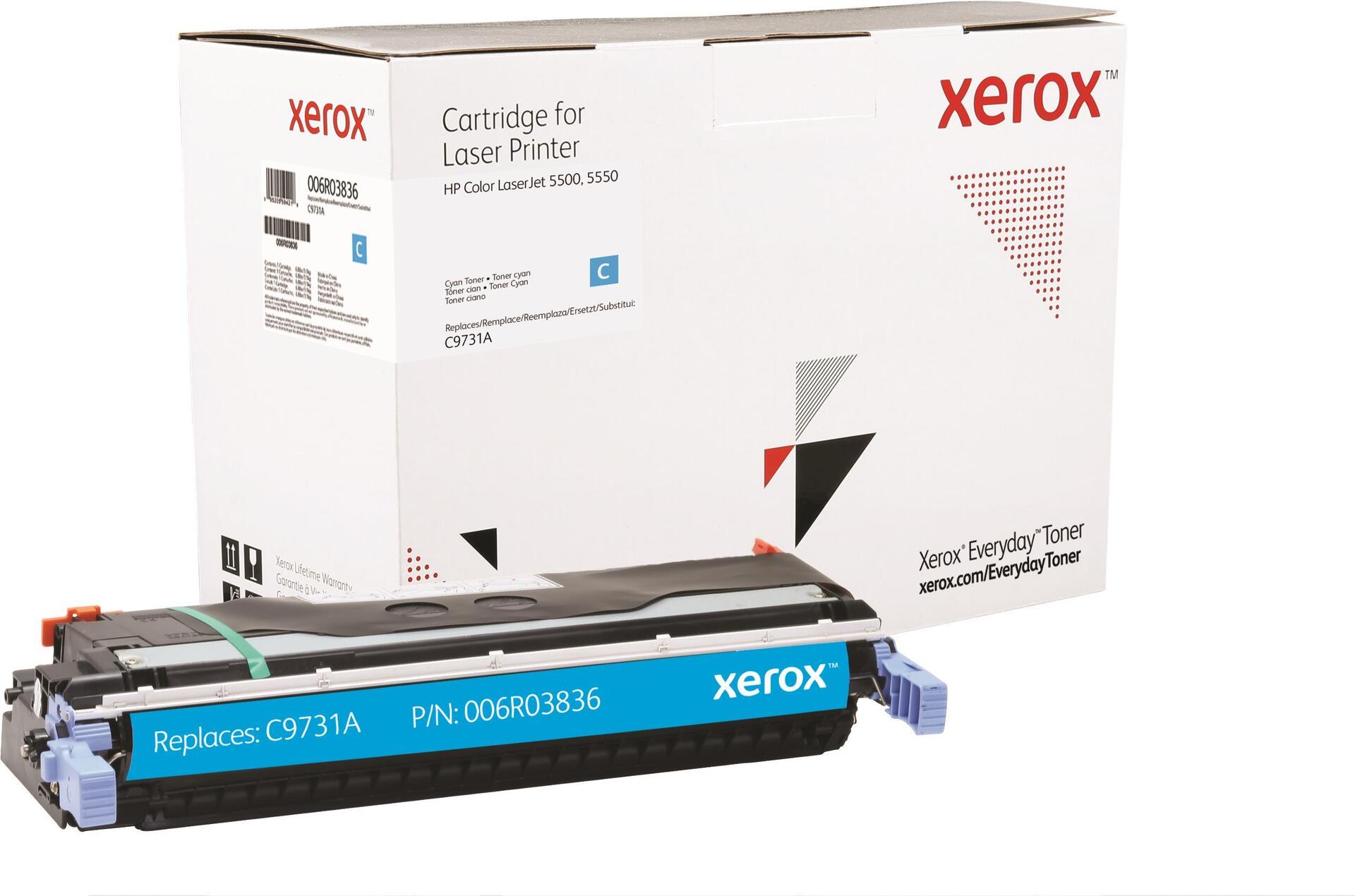 Xerox Everyday- Toner Cyan - replaced 645a for HP Color Laserjet 5500. 5550