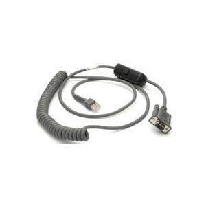 Zebra - cable serial - DB-9 (W) to RJ-45 (m) - 2.74 m - wrapped - fashion DS4308. LS1203. LS4278.