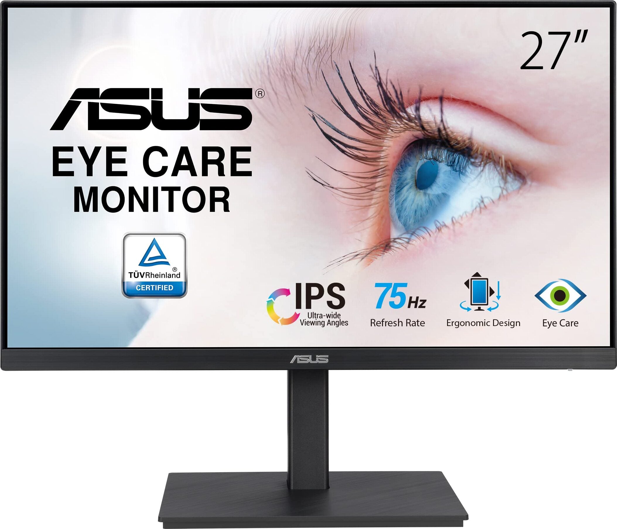 ASUS VA27EQSB 68.6 cm (27 ) 1920 x 1080 Pixel Full HD LCD black energy class E (90LM0559-B01170)