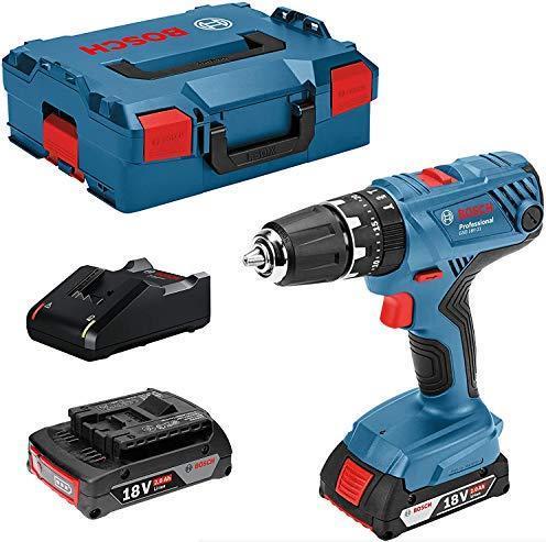 Bosch GSR 18V-21 Professional - drilling screwdriver - cordless - 2 speeds - drilling lining lock 13 mm - 55 N�M - 2 battery - 18 V (06019H1008)