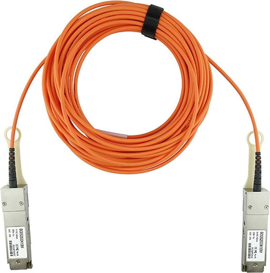 Compatible Dell Networking 470-Acor QSFP Blueoptics Actual optical cable (AOC). 40GBase-SR4. Ethernet. Infiniband FDR10. 3 meters (470-acor-bo)