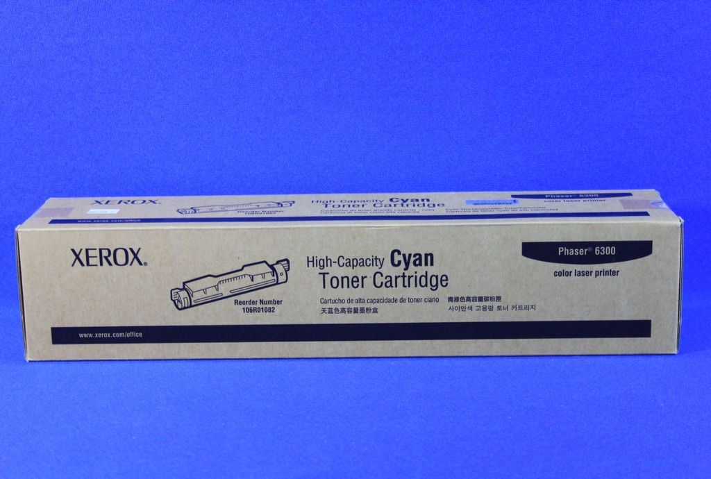 Xerox High-capacity phaser 63006350 - with high capacity - cyan - original - toner cartridge - for phaser 6300dn. 6300dp. 6300n