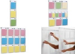 Helit wall display Placative. 6 F�cher DIN A4 high     12 finger 13 DIN A4.