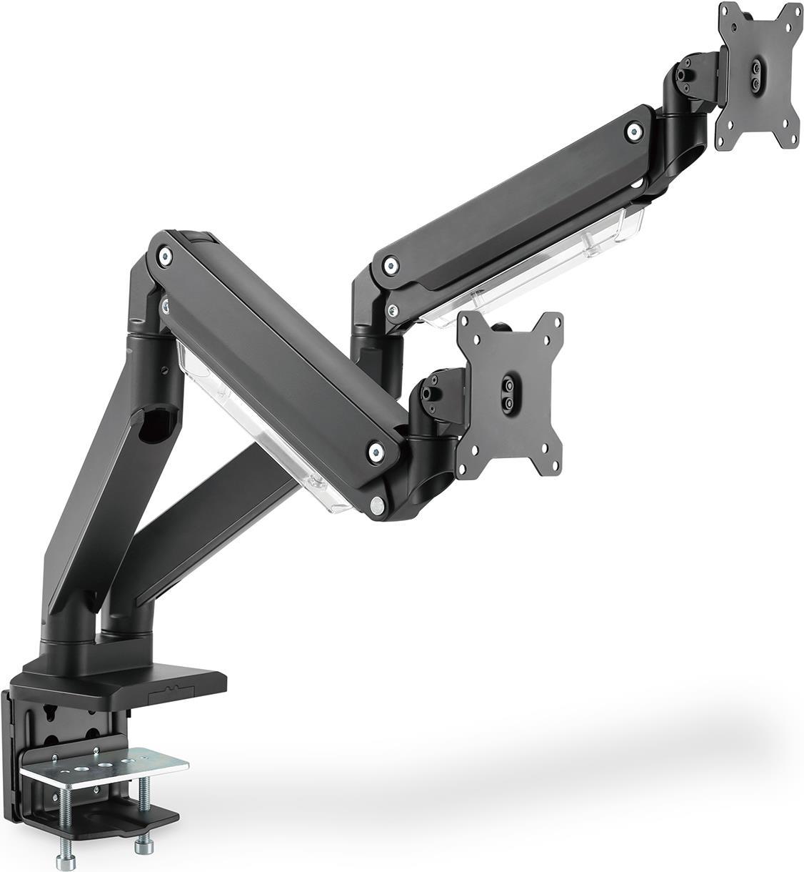 Digitus - fastening kit (clamping fastening for table. 2 vesa fastening holder. 2 swivel arms) - 2 LCD displays    curved LCD displays - Gas jump -