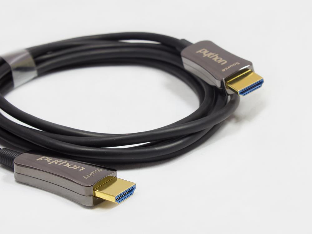 Optical hybrid HDMI 20 connection cable. 4K2K    UHD 60Hz. Gilded plug and copper contact. Black. 90m. Python Series (GC-M0158))