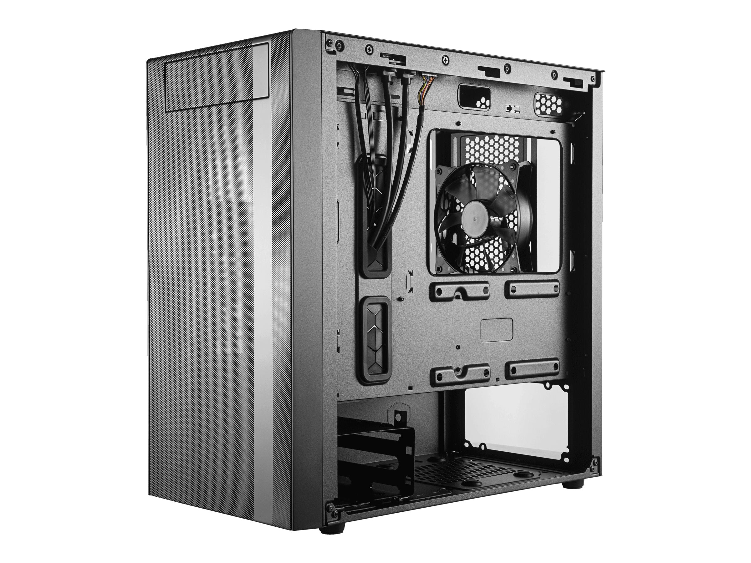 Cooler Master Master Box NR400 - MIDI Tower - Micro ATX - without power supply (ATX    PS2) - black - USBAUDIO
