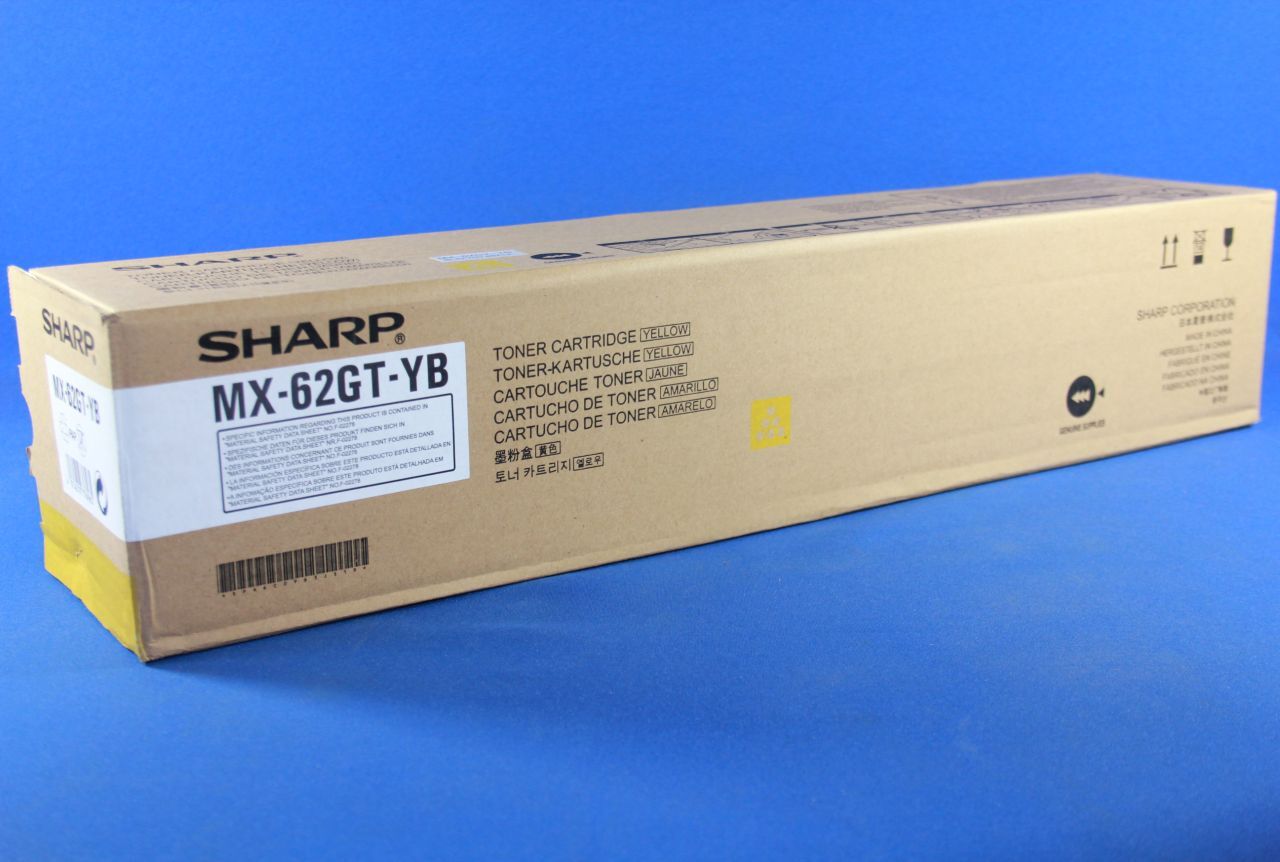 Sharp MX62GTYB 40000 -pages yellow laser tone    cartridge (MX62GTYB)