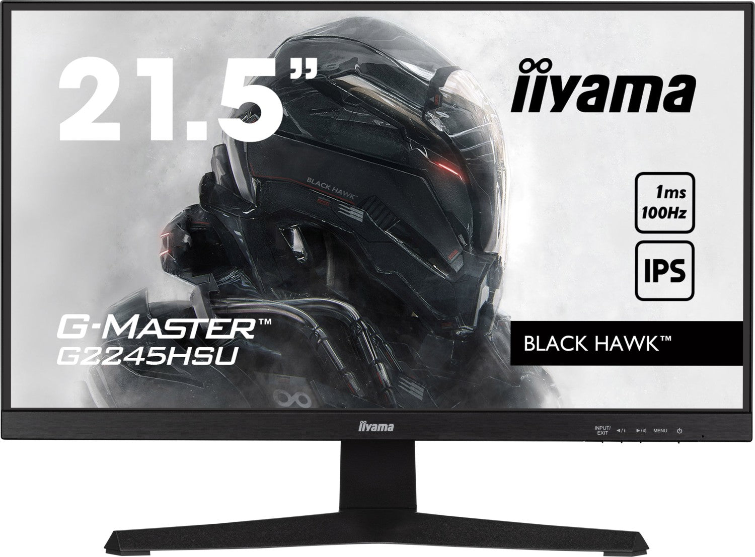 IIYAMA G-Master Black HAWK G2245HSU-B2 - LED monitor - 559 cm (215 visible) - 1920 x 1080 Full HD (1080p) @