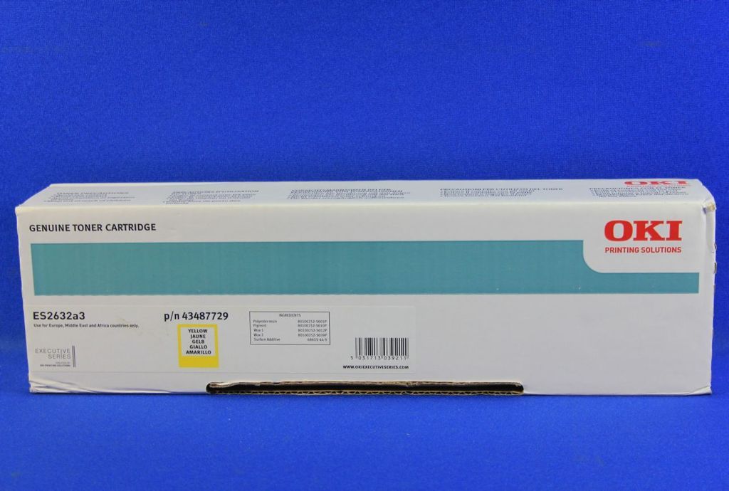 OKI - yellow - original - toner cartridge - for ES 2632 (43487729)