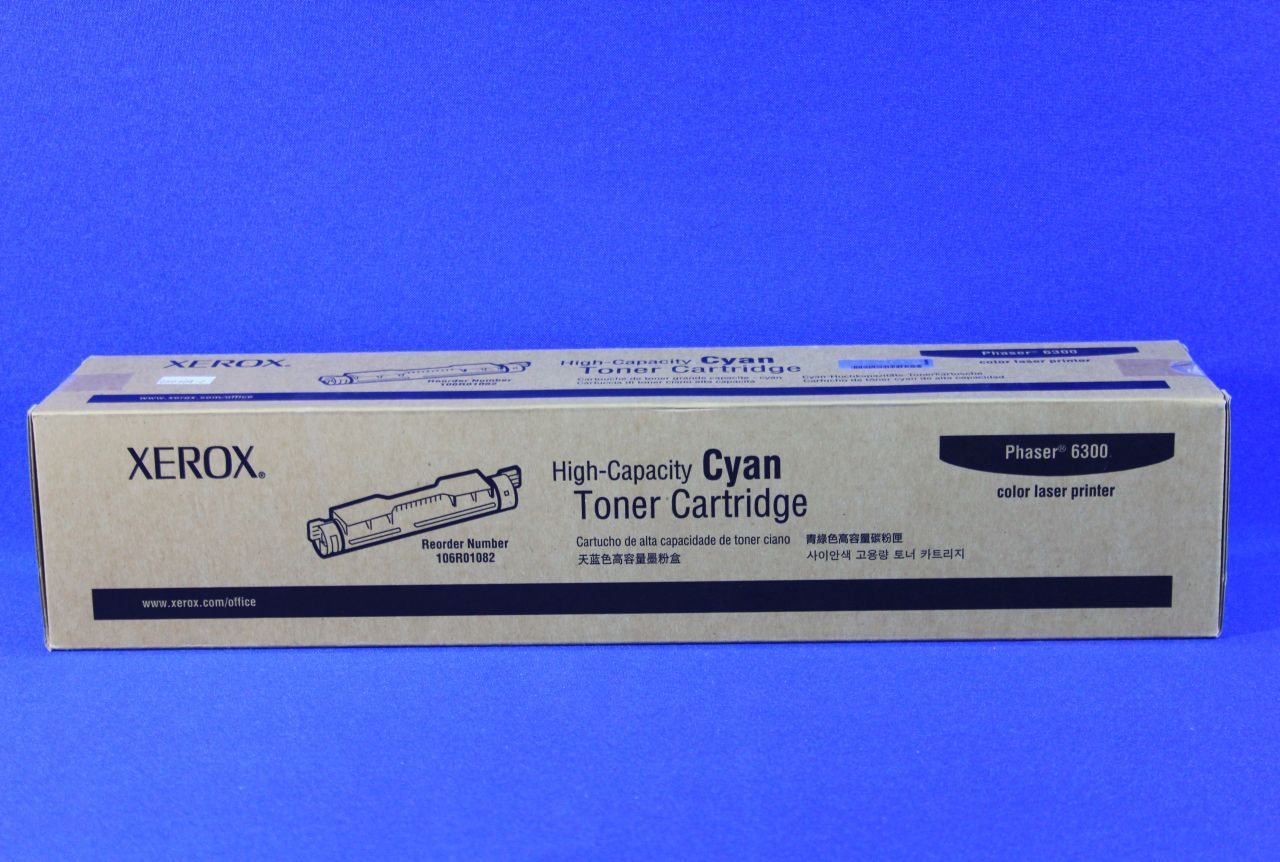 Xerox High-capacity phaser 63006350 - with high capacity - cyan - original - toner cartridge - for phaser 6300dn. 6300dp. 6300n