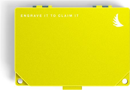 Angelbird technologies media tank memory card housing 4 cards aluminum black - yellow (media tank-CA2)