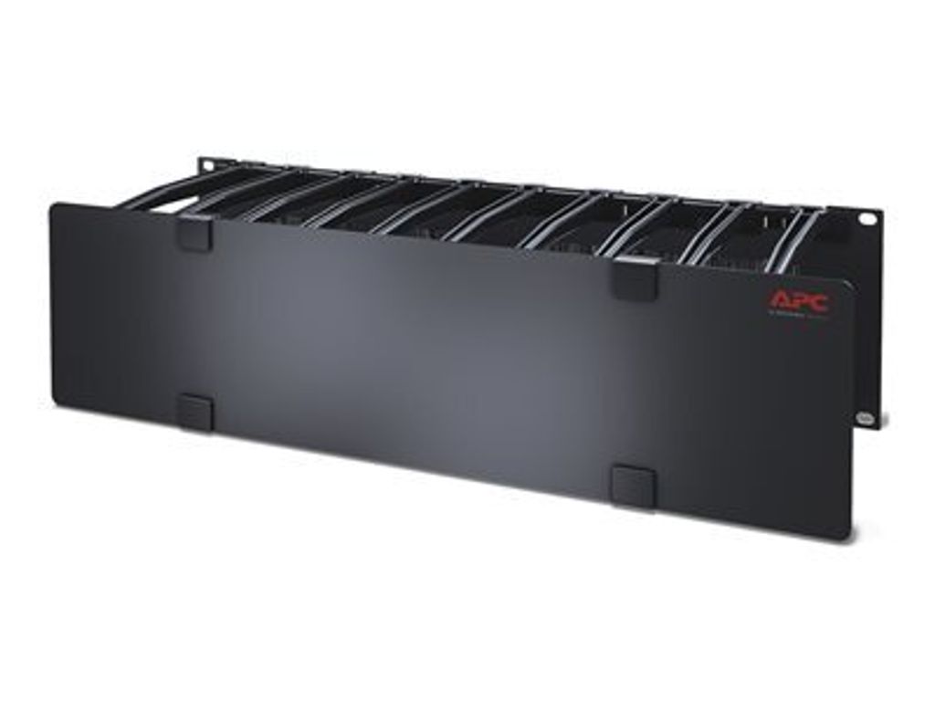 APC Cable Management - Rack cable piping with cover - black - 3U - for PN AR3100. AR3150