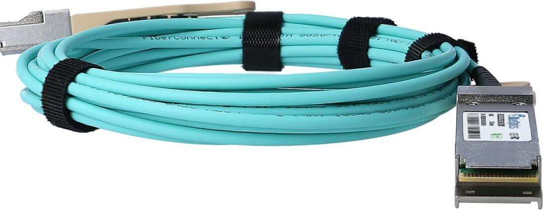 Compatible Avaya AA1404028-1M QSFP Blueoptics Active optical cable (AOC). 40GBase-SR4. Ethernet. InfiniBand FDR10. 1 meter (AA1404028-1M-BO)