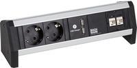 Bachmann Facility System Desk 2 X Schuko. 1 USB Charger. 2 X CAT6 creates Optimal requirements for DAS DATE- and Energy management