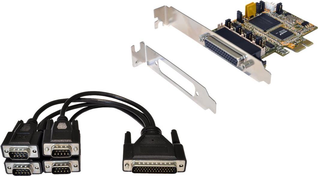 Exsys ex-44378 - serial adapter - PCIe - RS-232V24 X 8 (ex-44384)
