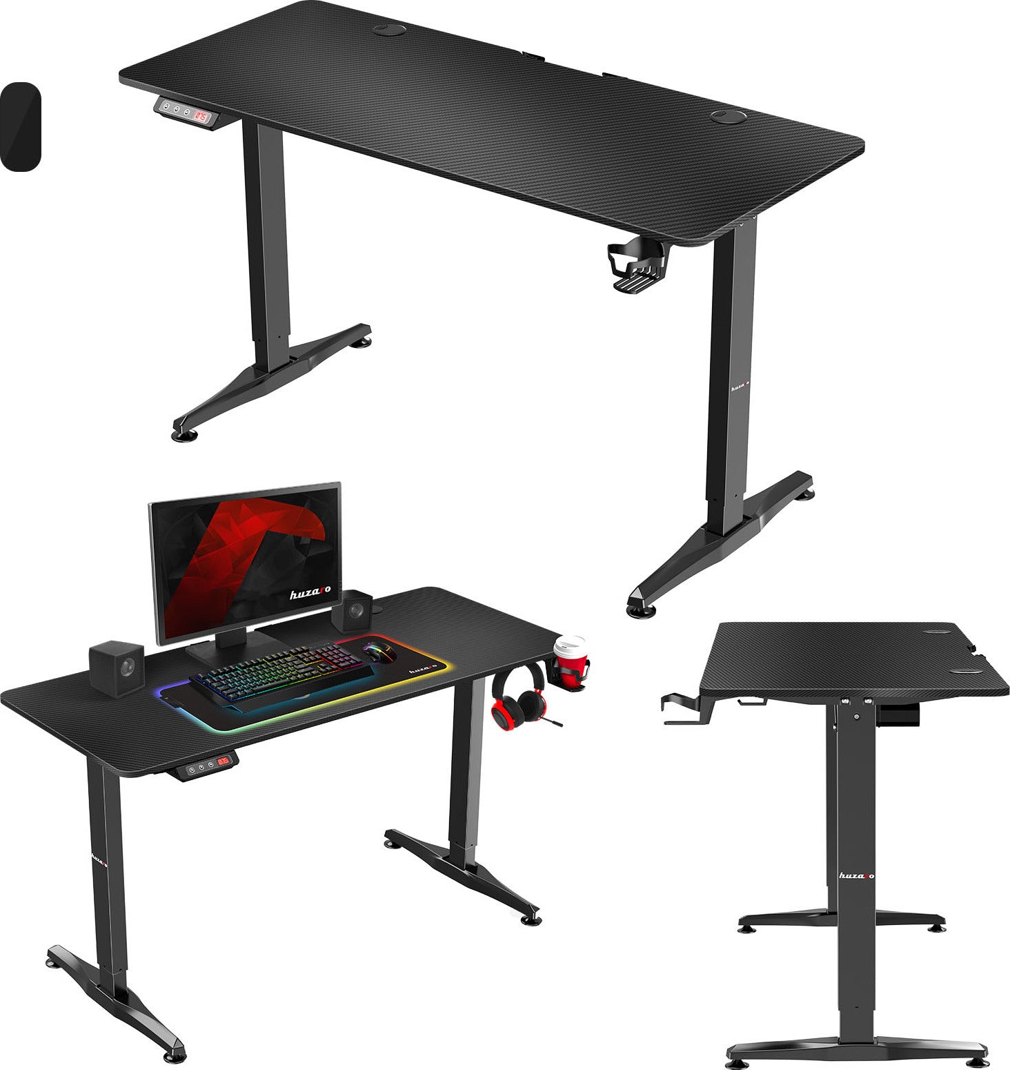 Gaming desk Huzaro Hero 85 Black (Hz-Hero 85)