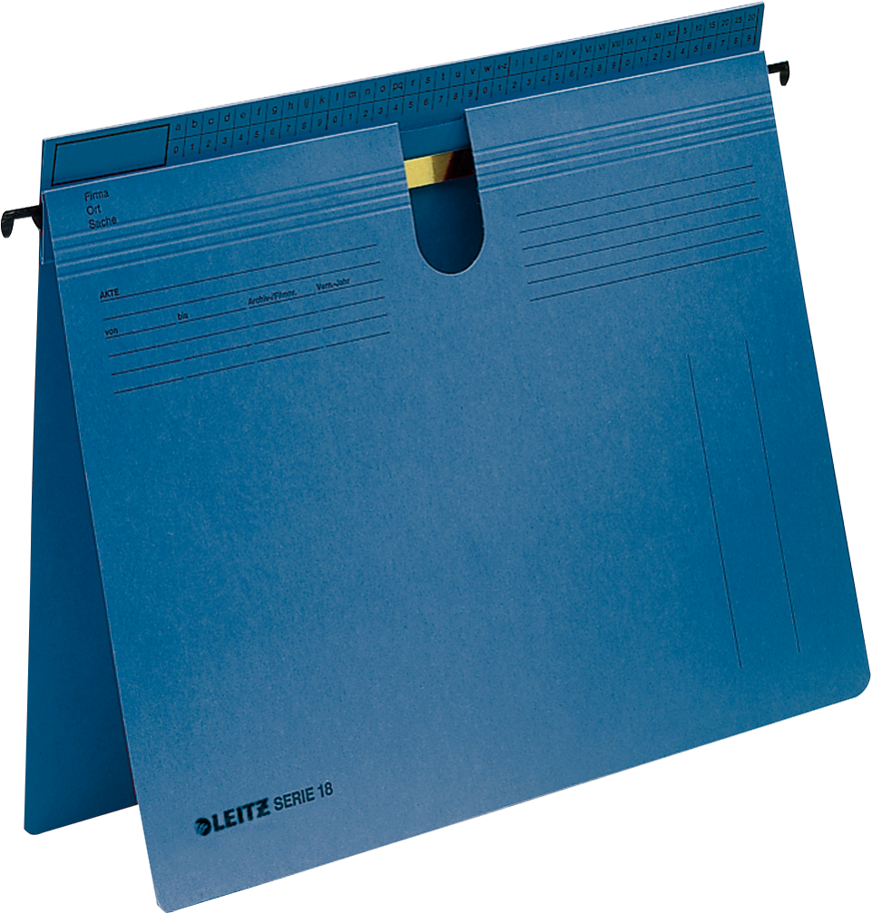 Leitz Series 18 Hot-based. Manil Karton 250 GQM. Blue - Follow DAST D D    L    A    CH - 50 Still (1814-00