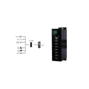 EXSYS EX 1177HMVS - HUB - 7 USB20 - on DIN rail assembly - DC (ex-1177MVS)