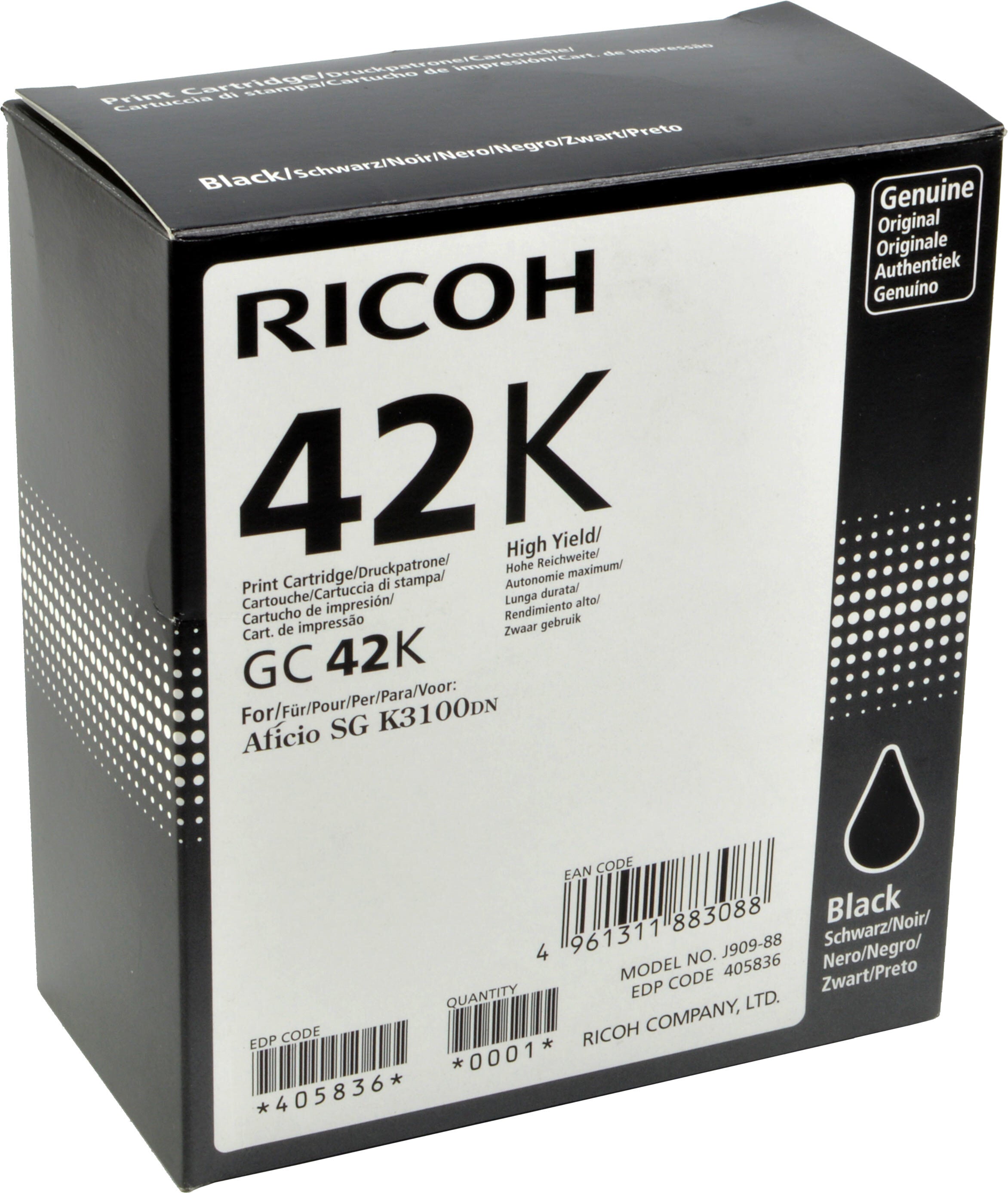 Ricoh toner GC-42K - black - capacity 10000 pages (405836)