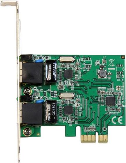 Startechcom Dual Port Gigabit PCI Express Server Network Adapter Card - Network adapter - PCIe Low Profile - Gigabit Ethernet X 2 (ST1000SPEXD4)
