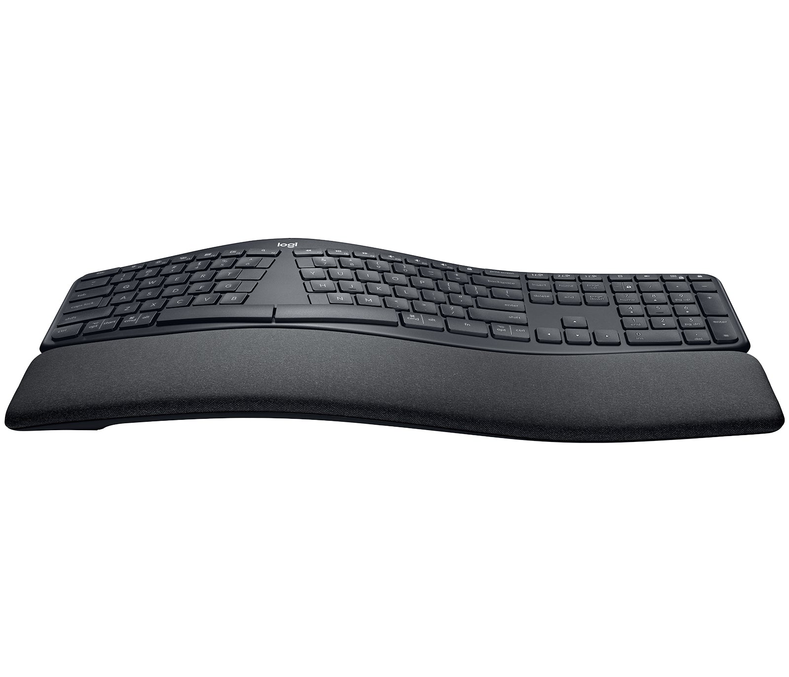 Logitech ERGO K860 - keyboard - wireless - 24 GHz. Bluetooth 50 - Qwerty - Italian - graphite