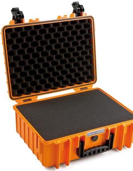 B \\u0026 W OutdoorCase Type 5000 - hard bowl bag for cardanian termination - polypropylene - orange