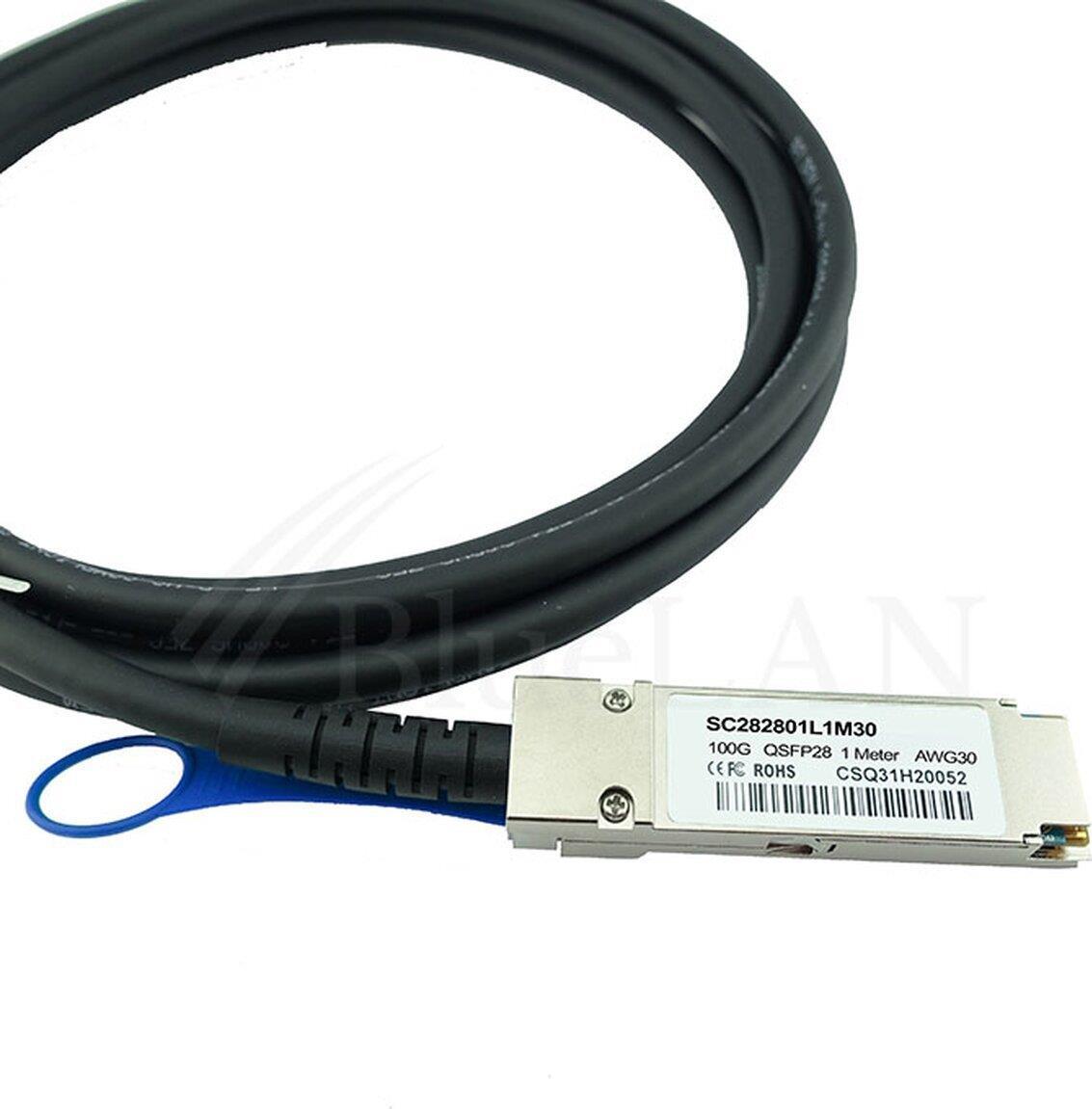 Compatible EDGE Core ET7402-DAC-2M Bluelan SC282801L2M30 QSFP28 Direct cable. 100gbase-CR4. InfiniBand Edr. 2 meters (ET7402-DAC-2M-BL)