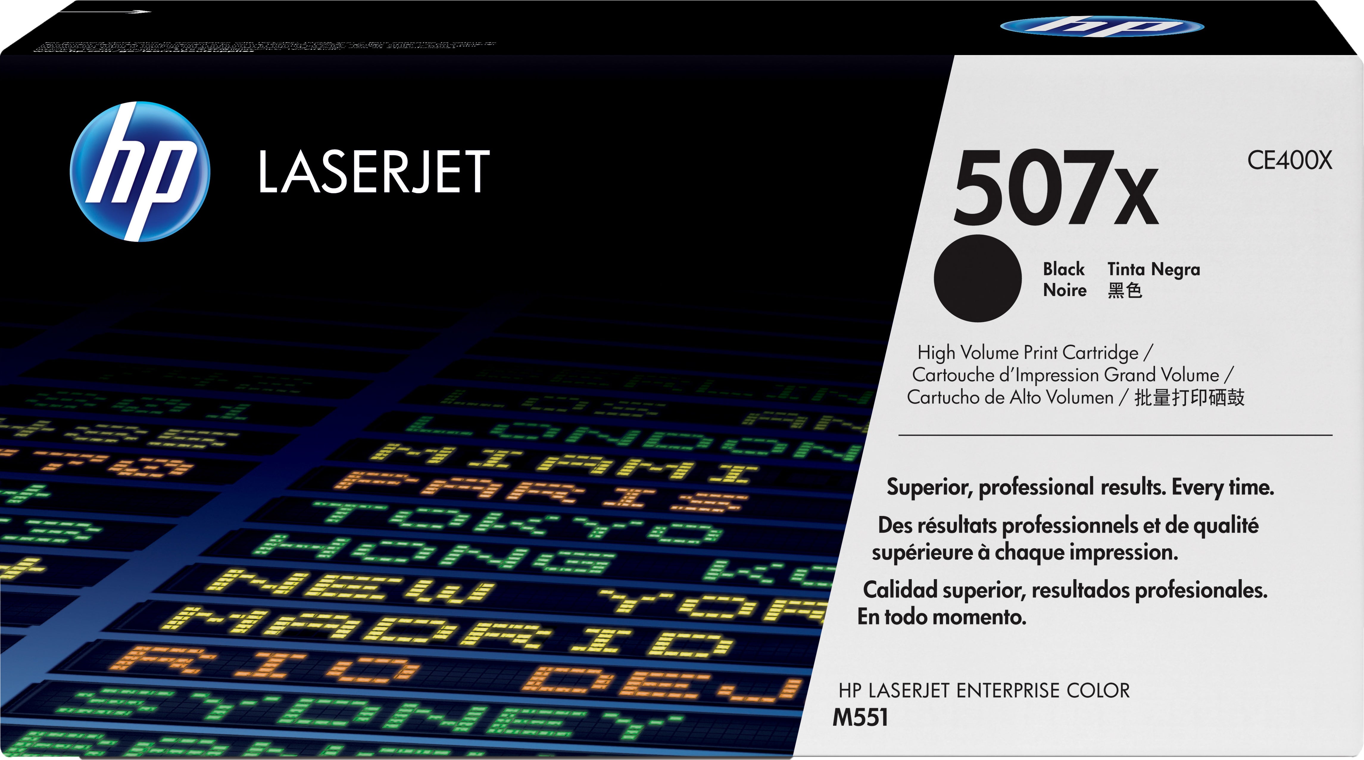 HP toner CE400X (507x) - black - capacity 11000 pages (CE400X)