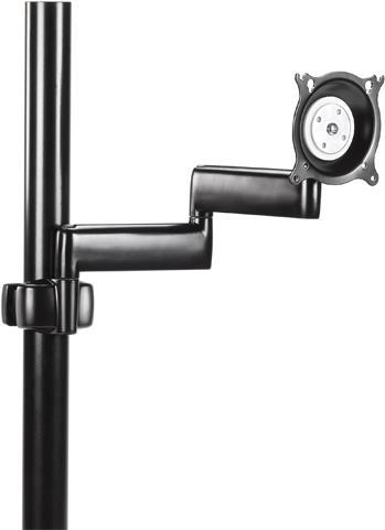 Chief rotary and tiltable double arm pipe holder for flat screens (up to 66.00cm (26) ) black (KPD110B)