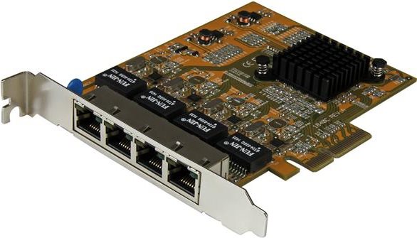 Startech COM 4 port PCIe Gigabit network card - quad PCI Express GBE Nic - Network adapter now you you your client. Server or workplace over