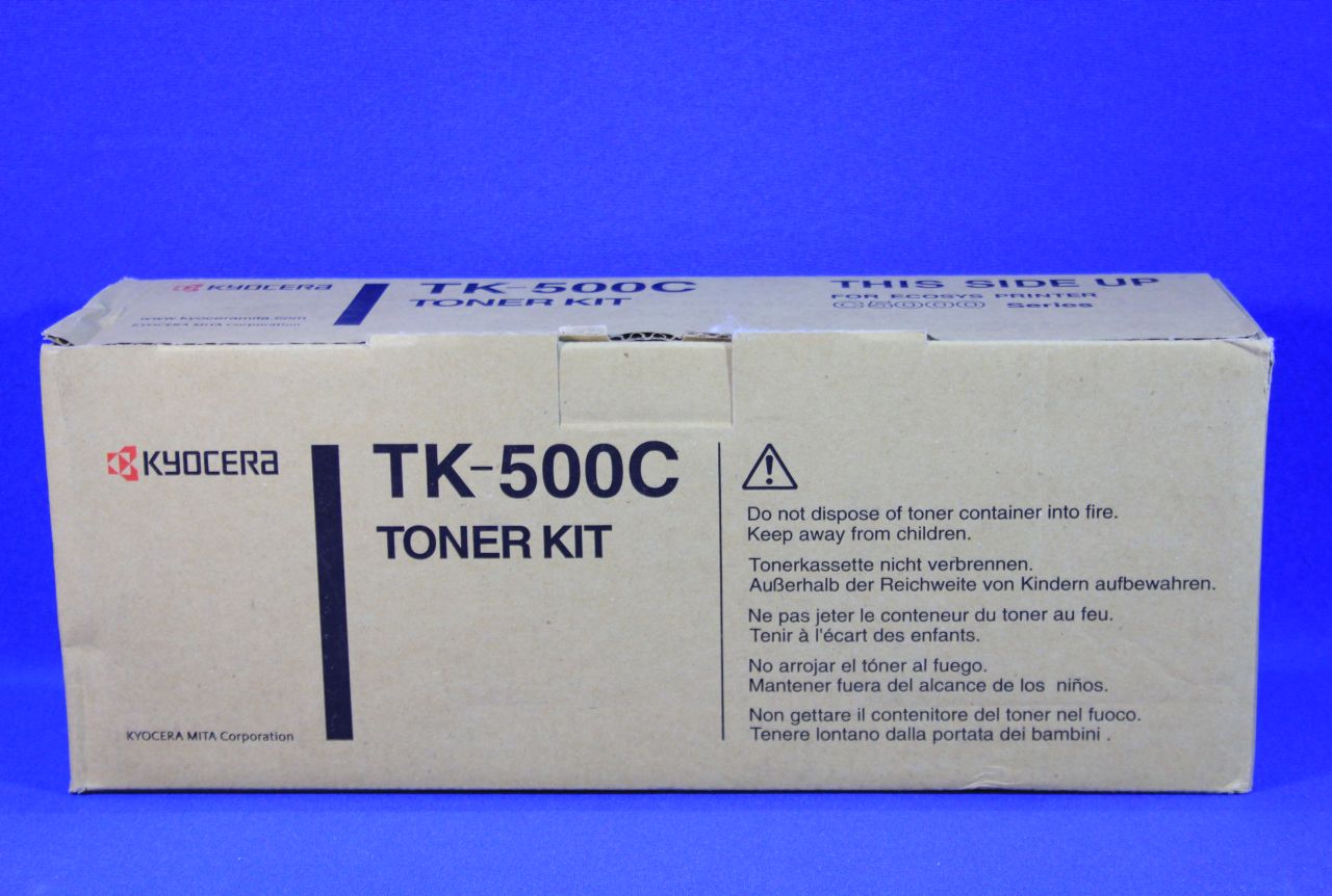 Kyocera TK 500C - Cyan - toner replacement - FS-C5016. C5016dn. C5016dnh. C5016dtn. C5016N