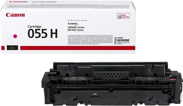 Canon 055 H - high product - Magenta - original - toner cartridge - I-Sensys LBP663CDW. LBP664CX. MF742CDW. MF746CX (3018c004)