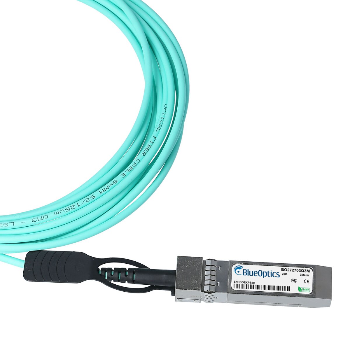 Blueoptics SFP28-AOC-20M-F5-BO InfiniBand cable Aqua color (SFP28-AOC-20M-F5-BO)