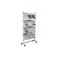 Helit prospectal shelves gray DIN A4 12 finger (H6813499)
