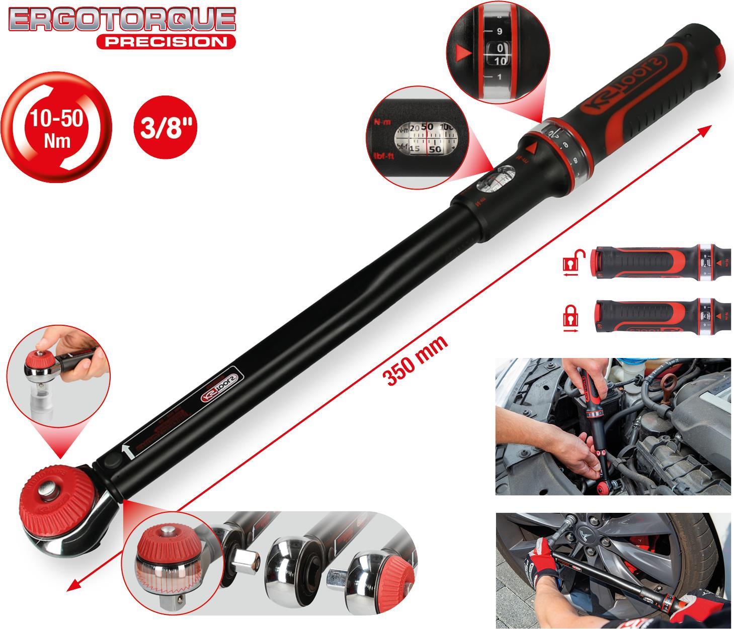 KS TOOLS 38 ERGOTORQUE 10-50NM ratchet torque shell (5161422)