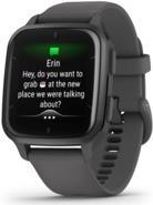 GARMIN VENU SQ 2 - 40 mm - dark gray - intelligent o'clock with volume - silicone - shadow gray - wrist gray 125-190 mm - display 3.59