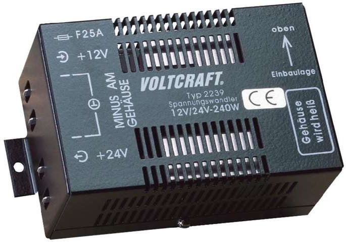 Voltcraft 1210 DC voltage converter. DC-DC converter clocked 24 VDC10 A 240 W (2239)