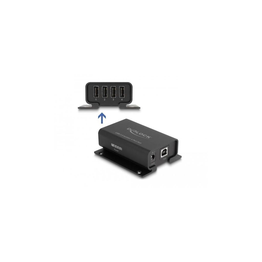 Delock 64226 serial converter repeater isolator USB 20 black (64226)