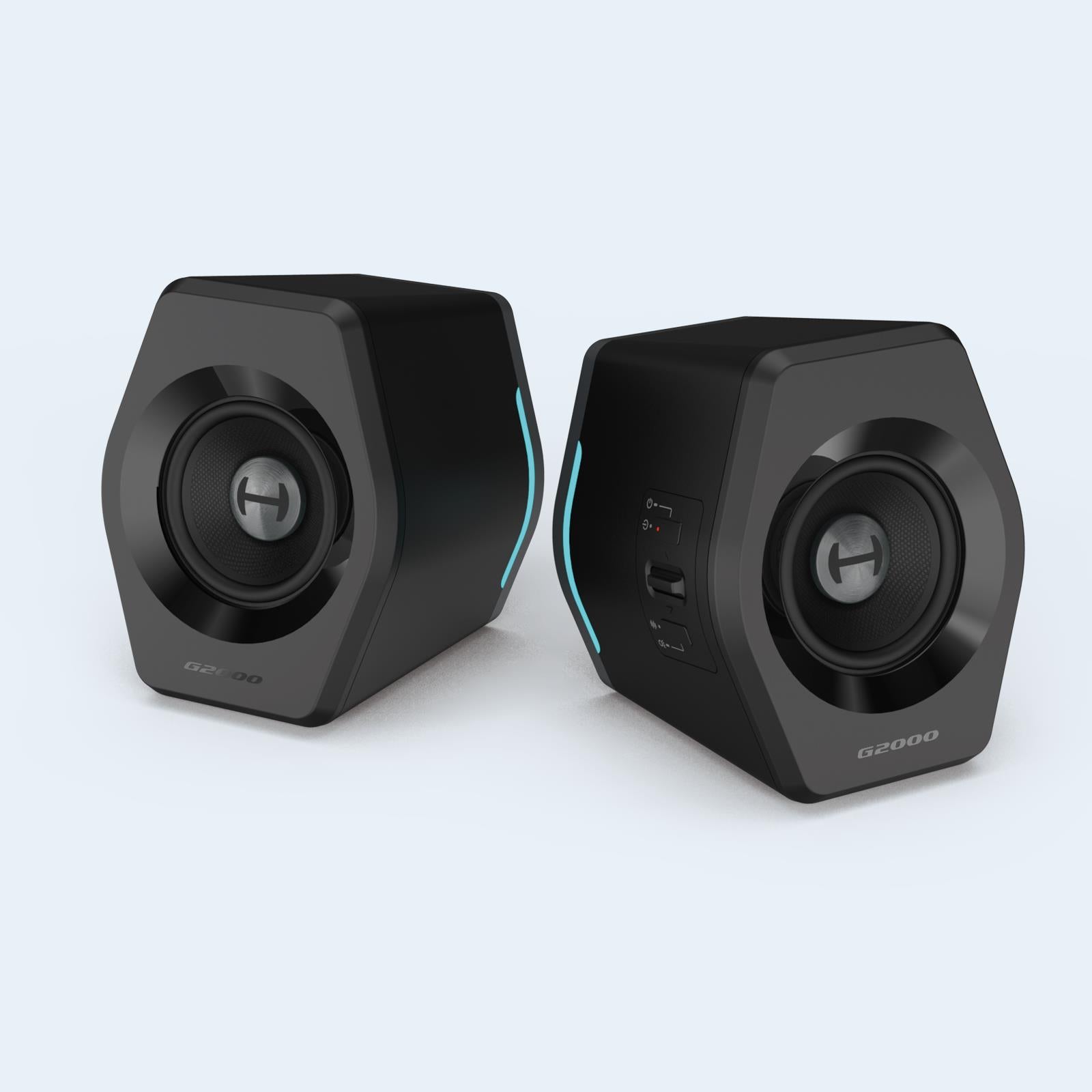 Edifier G2000 - loudspeaker - for PC - wireless - Bluetooth - 16 watts (total) - black