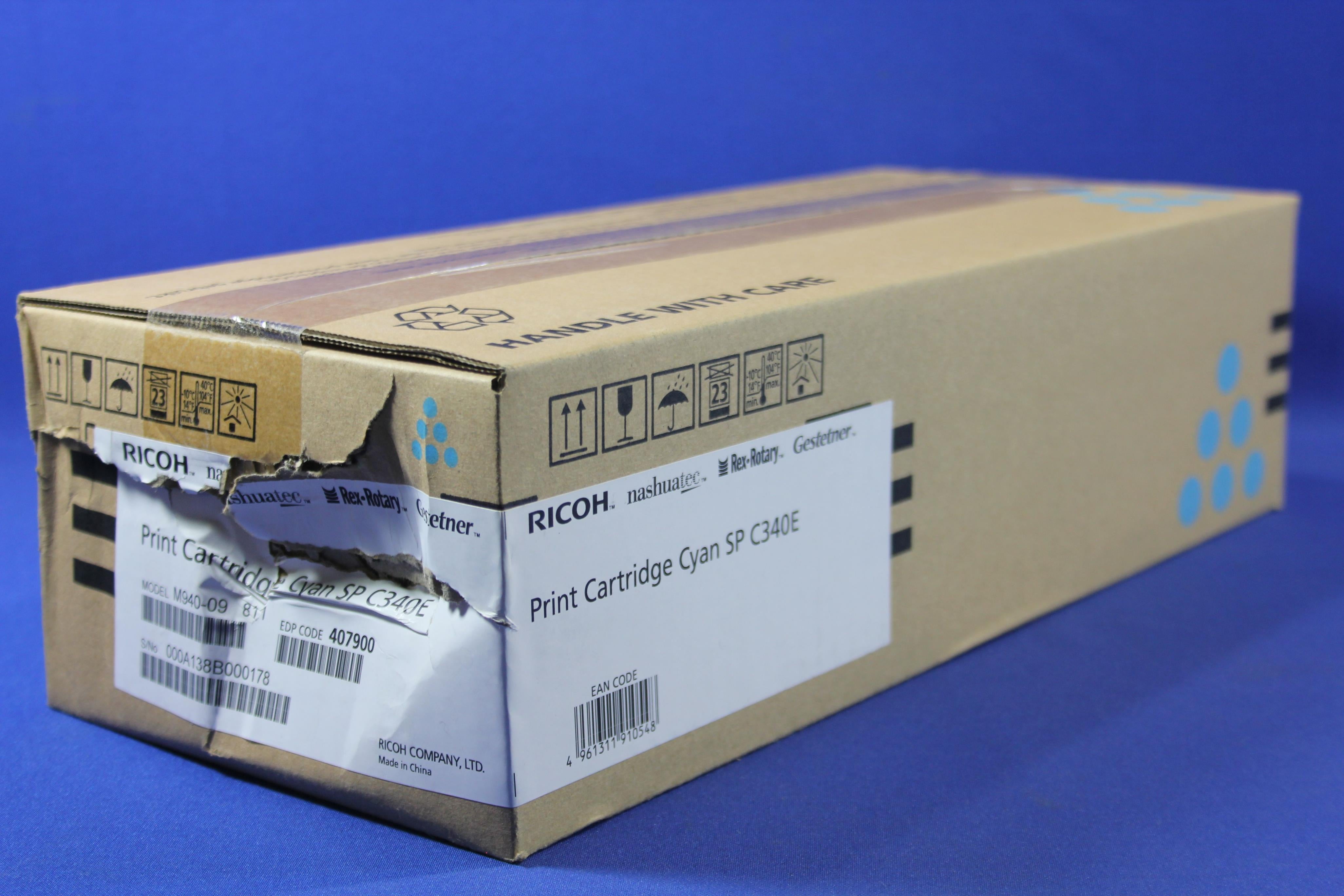 Ricoh SP C340E - cyan - original - toner cartridge (407900)
