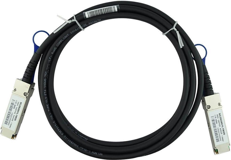 Compatible NETAPP X66211A-5 Bluelan SC282801L5M26 QSFP28 Direct Attach cable. 100gbase-CR4.