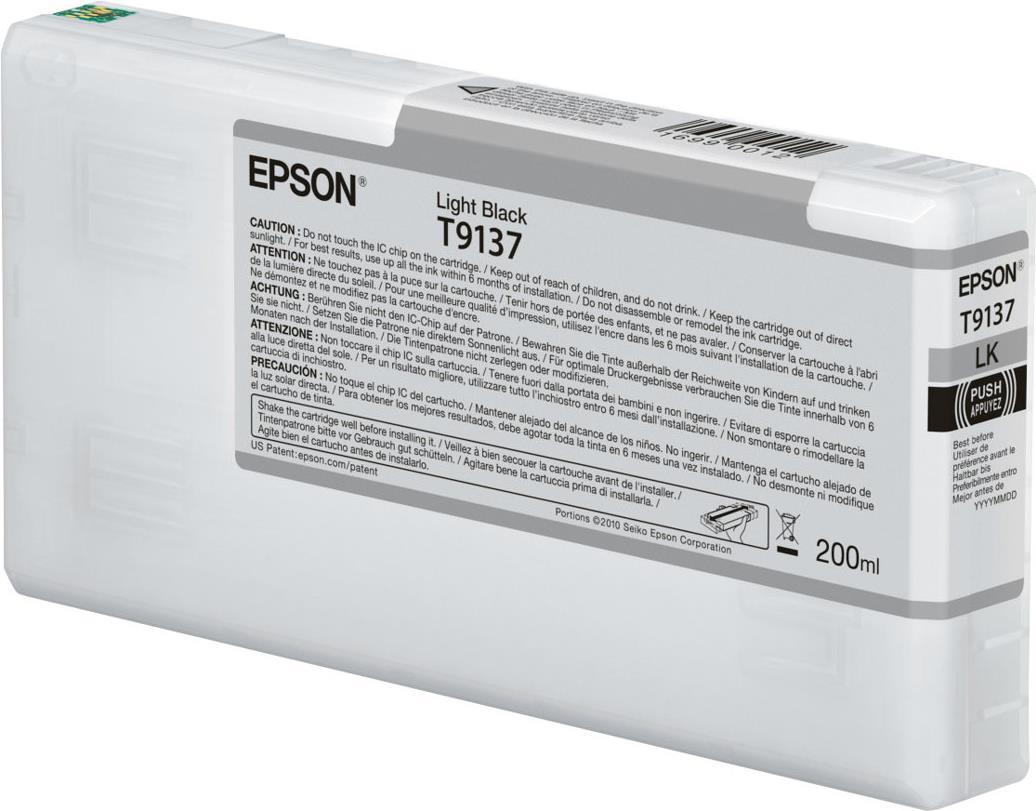 Epson T9137 - 200 ML - black - original - ink patron - Surecolor P5000. SC-P5000 STD Spectro. SC-P5000 Violet. SC