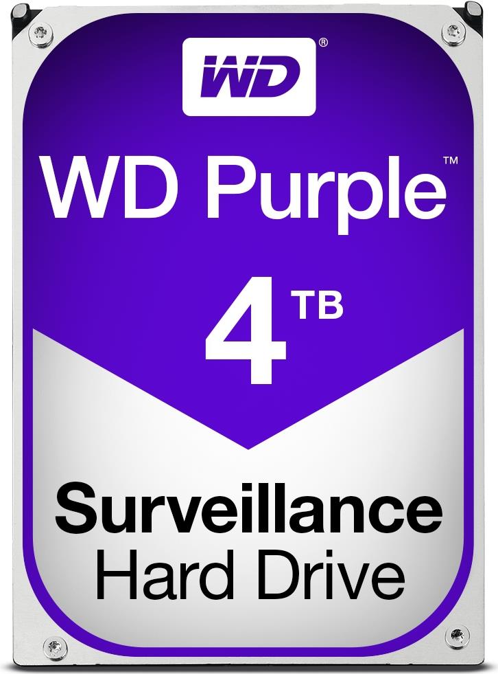 WD PURPLE WD40PURX - hard drive - 4 TB - internally - 35  (89 cm) - 6GBS - buffer 64 MB - F�R My cloud ex2.