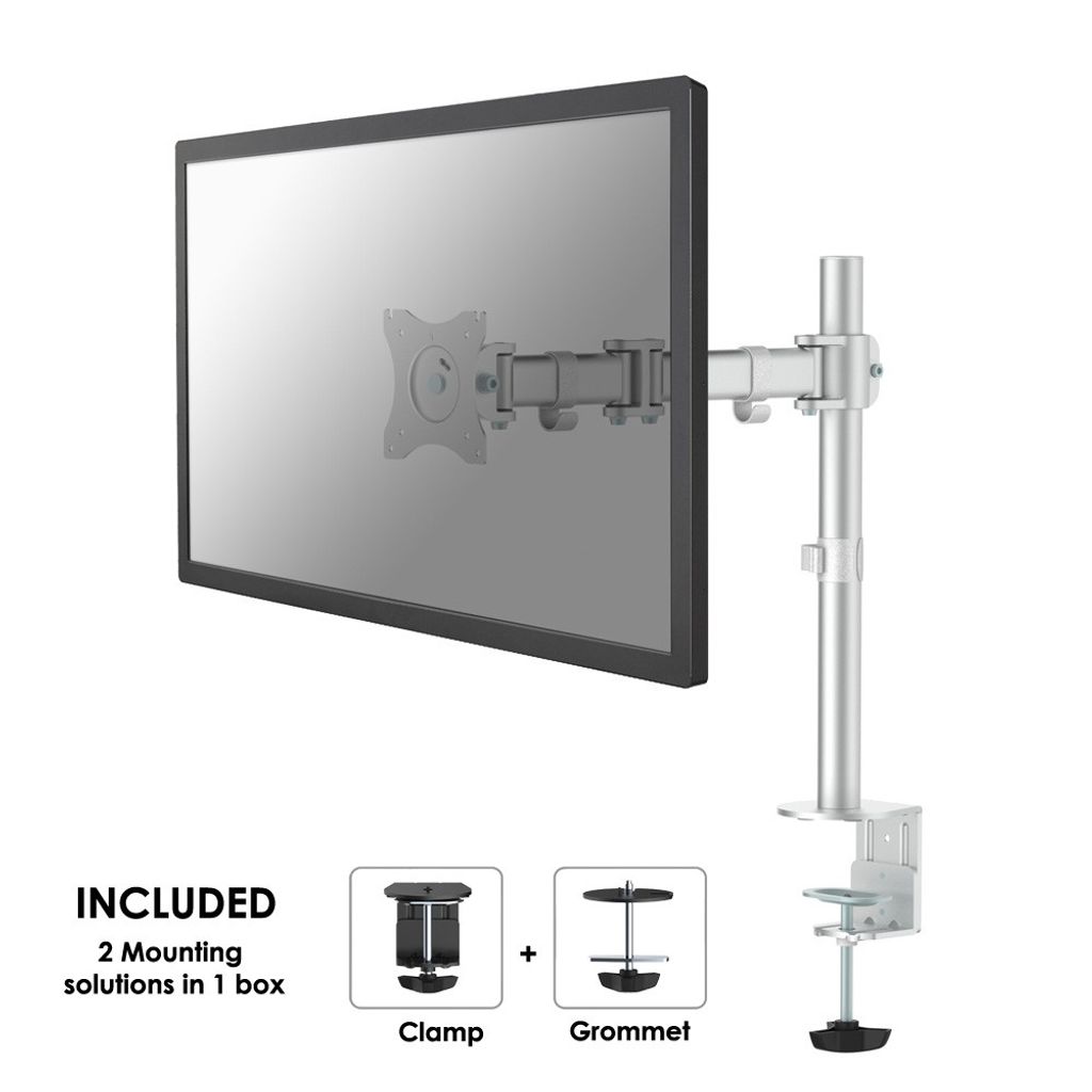 Neomounts BY NewStar Select flat image table holder - clamp bolt - 8 kg - 25.4 cm (10 ) - 76.2 cm (30 ) - 100 100 mm