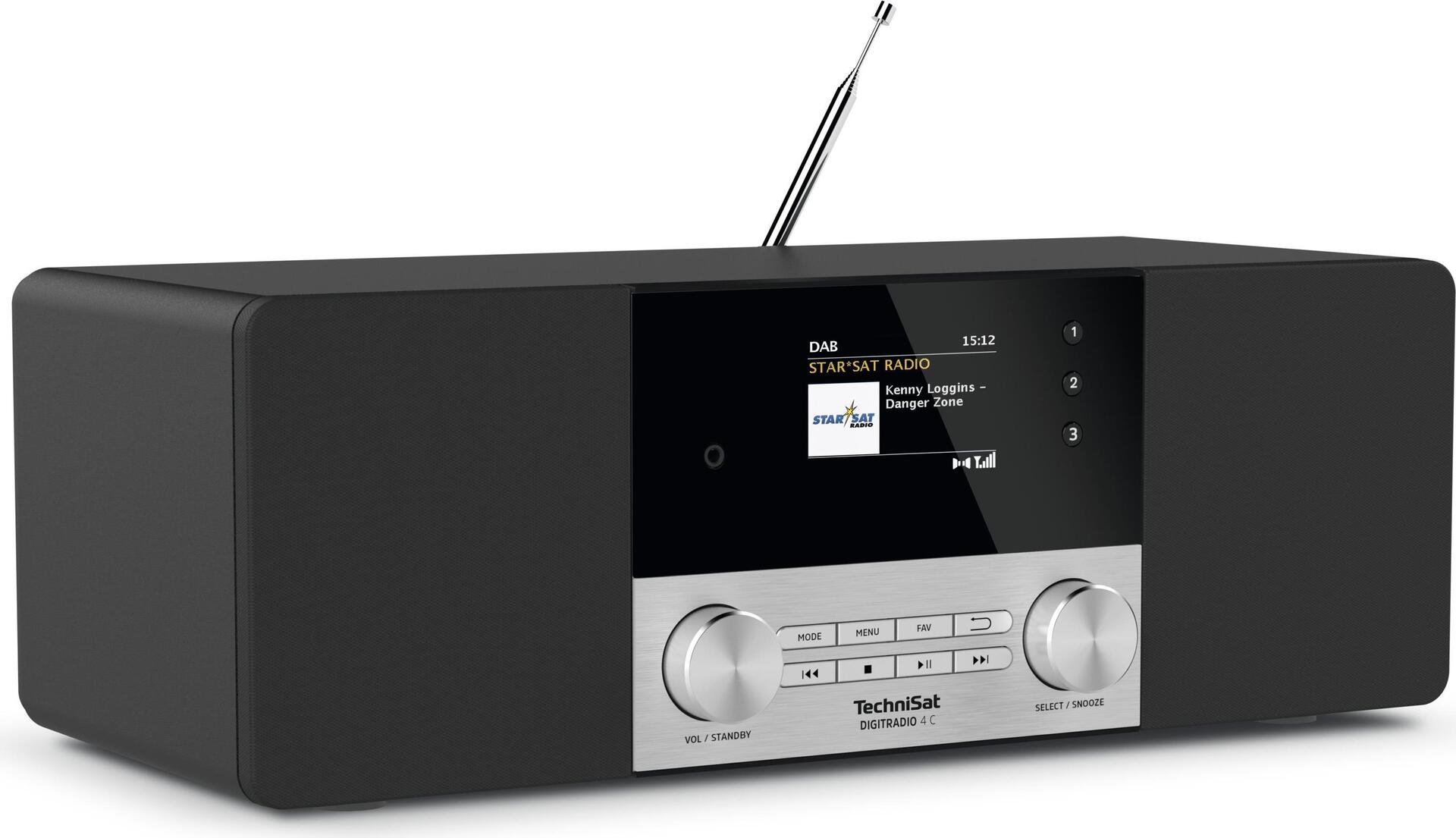 Technisat Digitradio 4 C - DAB radio - 2 10 watt - black