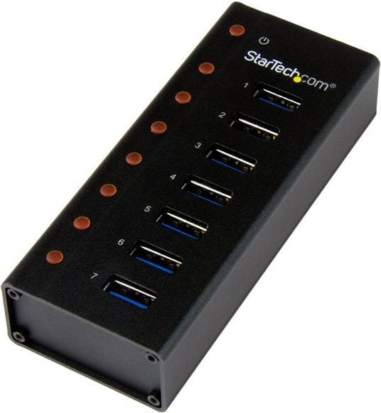 Startechcom - hub - 7 x superspeed USB30 - desktop. Wall assembled (ST7300U3M)