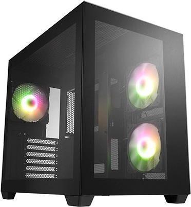 FSP CMT380 - MIDI Tower - PC - Black - ATX - ATX - Mini-ITX - glass - SPCC - Multi (POC0000173)