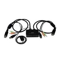 Startechcom 2 USB HDMI KVM Switch with audio - desktop switch powered - 1920x1200 - KVM-Audio-Switch - USB - 2 KVMAudio - 1