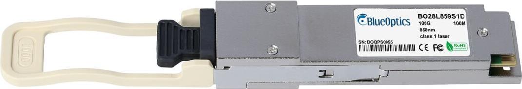 Compatible Packetlight QSFP28-100G-SR4-PC Blueoptics Bo2859S1D QSFP28 Transceiver. MPOMTP. 100GBase-SR4. Multimode Fiber.
